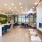 Leasing office with modern decor and lots of seating areas